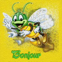 Gif bonjour abeille